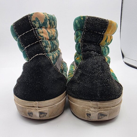 Vans Sk-8 Hi La Della Mens Size 10 Green Floral Sneaker Shoes Casual Walking main image 8